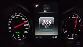 Mercedes-Benz C400 4MATIC 9G-Tronic 0-200 km/h acceleration