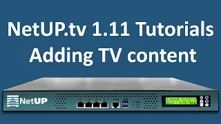 NetUP.tv 1.11 Tutorials: adding TV content to a user