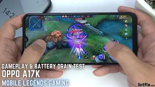Oppo A17k Mobile Legends Gaming test | Helio G35, 3GB RAM