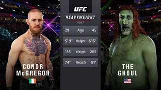 Conor McGregor vs. Ghoul (EA sports UFC 3) - CPU vs. CPU - Crazy UFC 👊🤪