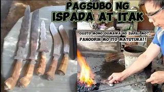 Quenching o Pagsubo sa Use Oil ng itak at Ispada / Pano ginagawa ni Tatay Wilson /      Vlog.2