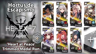 [Arknights] Hortus de Escapismo | HE-EX-7 (Normal Mode, Trimmed Medal Run, No Limited)