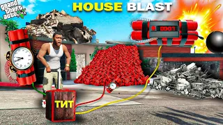 Franklin Blast His Own House in GTA 5 !