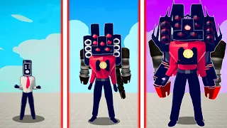 EVOLUTION OF NEW UPGRADE TITAN SPEAKER MAN ( NEW FORM ) | TABS - Totally Accurate Battle Simulator