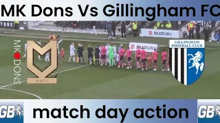 Gillingham FC Vs MK Dons Match day action (A)