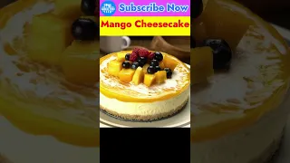 BEST EVER MANGO CHEESECAKE RECIPE 🥭🎂 #youtubeshorts #shorts #viral #mango #cake