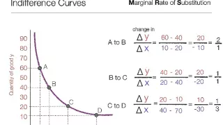 How to Calculate Marginal Rate of Substitution using indifference curves