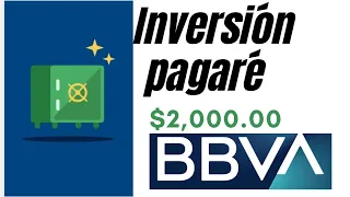 Inversión bbva mexico (cuanto dinero meda bbva por invertir)