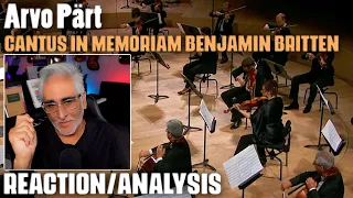 "Cantus in memoriam Benjamin Britten" by Arvo Pärt, Reaction/Analysis by Musician/Producer