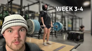 Learning How to Deadlift PROPERLY | I Train Like A Powerlifter (WEEK 3-4)