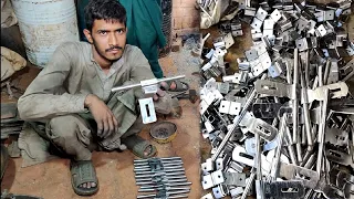 Traditional Door Latch Making Process | Door Handle and Bolt Factory