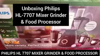 Unboxing Philips HL7707 Mixer Grinder Food Processor | Best Mixer Grinder wid Multiple Functions |