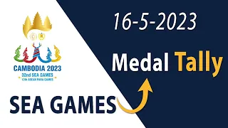 SEA Games 2023 MEDAL TALLY | May-16 -2023 Tuesday Rankings