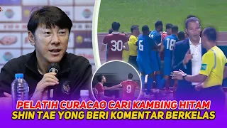 LUAR BIASA!! Shin Tae Yong beberkan penyebab kemenangan timnas Indonesia~Kode keras pelatih Curacao