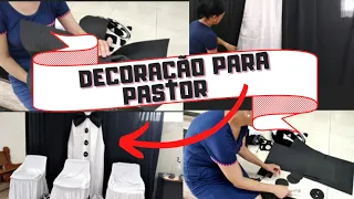 Fiz a decoração para o Meu pastor/fácil e gastando bem pouco/ficou lindo.