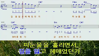 굳세어라금순아F#m A하모니카MR숫자악보 영상