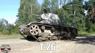 T-26 Tank Speeding On Road - Panssarikillan kiltapäivät 2012