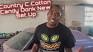 Country C Reveal His New Turbo Ls Set Up In Cotton Candy | Send Message to The Donk Game | Rique TV