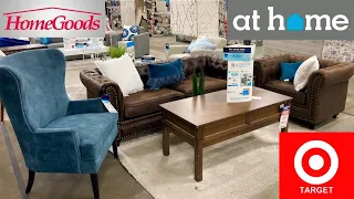 HOMEGOODS AT HOME TARGET FURNITURE ARMCHAIRS TABLES DECOR SHOP WITH ME SHOPPING STORE WALK THROUGH