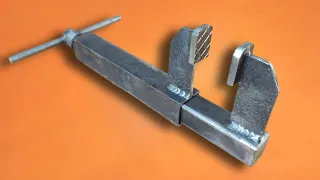 A creative invention from a welder :  invention of iron clamps from square tube will save your money