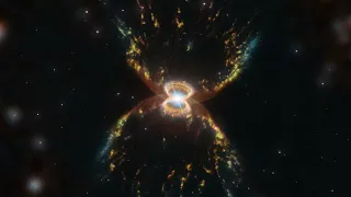 Zoom Into in space Southern Crab Nebula from Hubble 4k