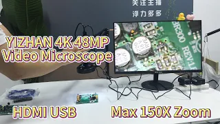 How to Install YIZHAN Microscope Folding stand 4K 48MP 150X Zoom？