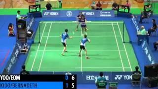 QF - XD - M.KIDO / P.Z.BERNADETH vs YOO Y.S. / EOM H.W. - 2014 Chinese Taipei Open