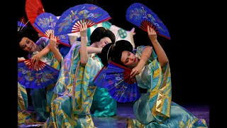 Японский танец,  ансамбль "Ритмы детства". Japanese dance, ensemble "Rhythms of Childhood".