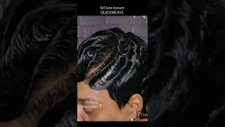WATCH NOW‼️LACE CLOSURE #quickweave # #2023 #howto #education #cosmetology #tutorial  #asmr #shorts