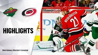 NHL Highlights | Wild @ Hurricanes 12/07/19