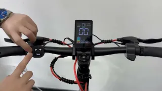 JOYOR S series scooter settings voltage, zero start mode, release speed limit, cruise control