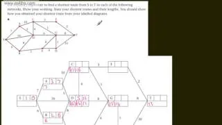 Decision 1 (D1) - Dijkstra  Algorithm for Shortest Route - Edexcel Shortest Path