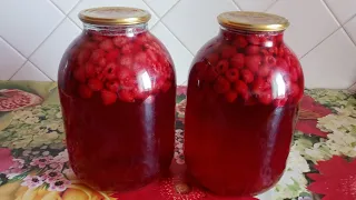 Компот з малини на зиму/Raspberry compote for the winter