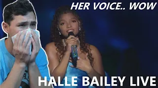 REACTION to Halle Bailey LIVE - Halle Bailey - Performs “Part of Your World” at Disneyland