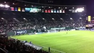 Timbers Army in-game Tetris