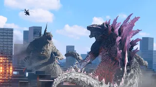 Godzilla Legendary x Godzilla Minus One / レジェンダリーゴジラ ｘ ゴジラ マイナスワン 【Blender】【3Danimation】【3Dアニメーション】