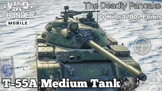 War Thunder Mobile - Underrated? Or Actually a "Bad" Tank? - T-55A Pancake - 7+ YEETs Wins & FAILS
