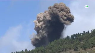 Así vivimos en directo en Telenoticias 1 la erupción del volcán de La Palma