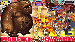 Castle Crush 🔥 MONSTER SIZE MUD ELEMENT vs HEAVY RUSH ARMY 🔥 Disaster Fight 🔥 Castle Crush Gameplay