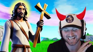 Random Fortnite Duo Preaches the Word of God