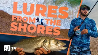 Lure Fishing For BASS From The BEACH - A Day With Savage Gear