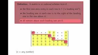 01-4 Matrices in reduced echelon form (part 1/2)