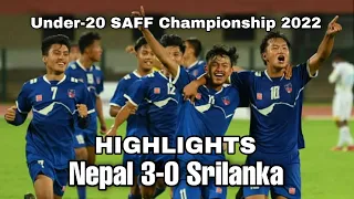 NEPAL VS SRI LANKA 3-0 SAFF U20 CHAMPIONSHIP Extended HIGHLIGHTS