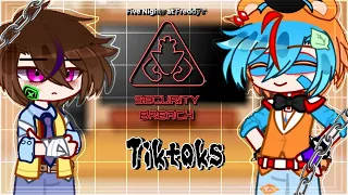 [] Aftons reacts to Security Breach Tiktoks || FNAF || GlamMike Theory/Au || Part 1 || Gacha Club []