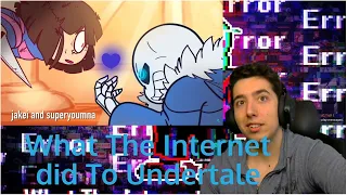 Reacting to Super Eyepatch Wolf What The Internet did To Undertale