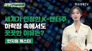 세계가 인정한 K-엔터주…하락장 속에서도 꿋꿋한 이유는? (한지원)/ 이슈인사이트 / 한국경제TV