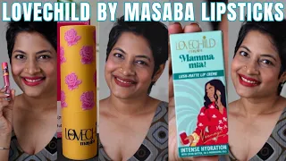 New Lipsticks LoveChild by Masaba| Reviews & Swatches | JoyGeeks1