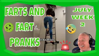 Reaction Funny Farts and Fart Pranks - July 2022 Week 2 Compilation Try not to laugh TikTok