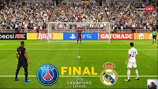 PSG vs Real Madrid - Penalty Shootout | Final UEFA Champions League 2024 | eFootball PES Gameplay