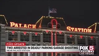 2 arrested in fatal shootings in parkign garages near las Vegas Strip